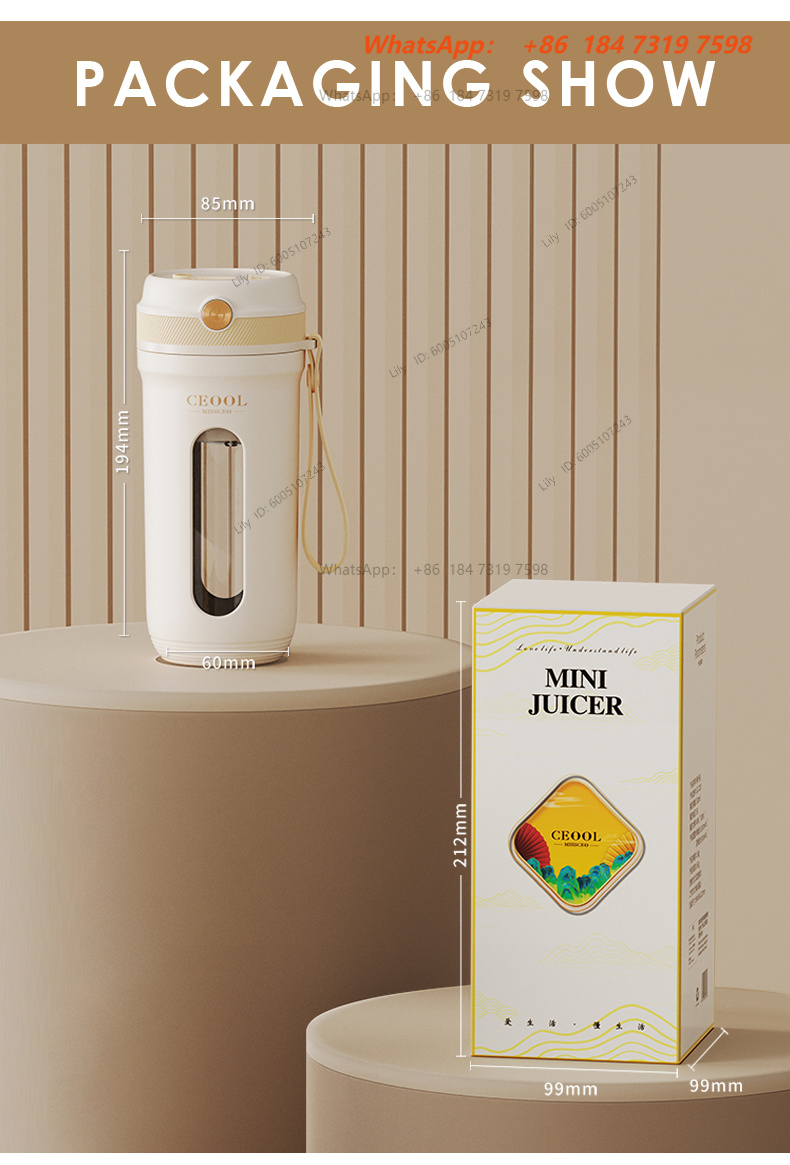 Portable Blender Usb Rechargeable - Portable Blender Electric Juicer Machine with