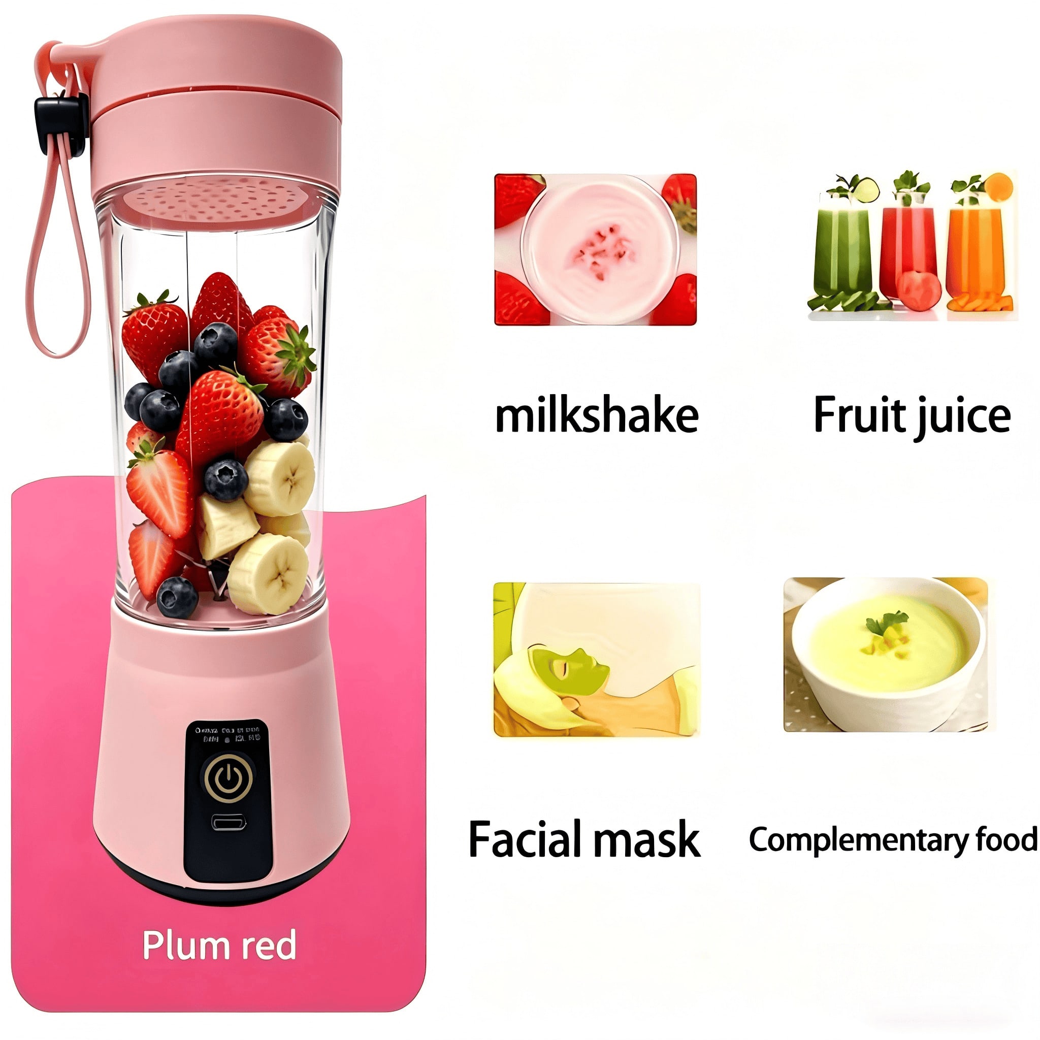 1 Mini Home Portable Blender,  - đánh giá và giá Portable Blender Usb Rechargeable