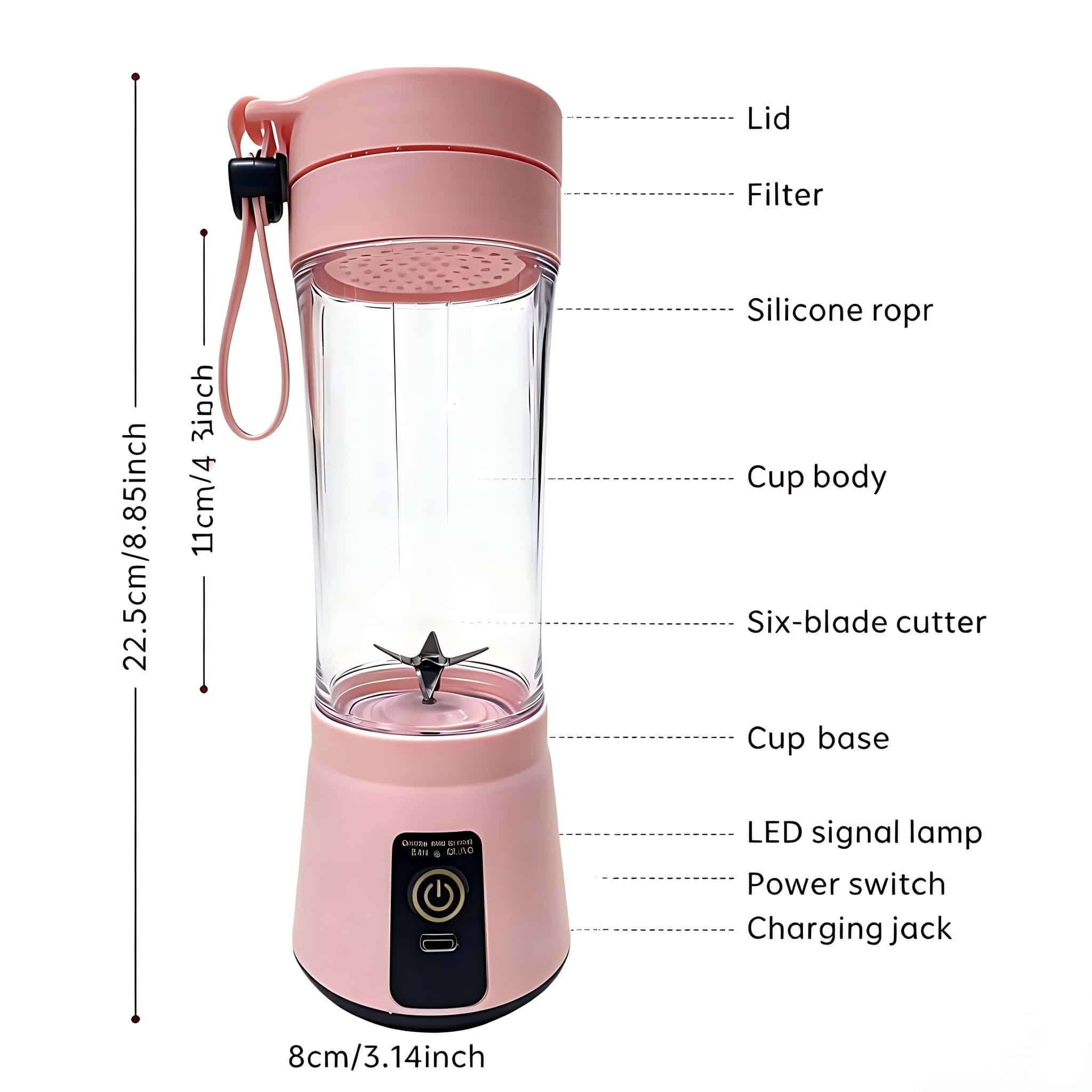 1 Mini Home Portable Blender,  - đánh giá và giá Portable Blender Usb Rechargeable