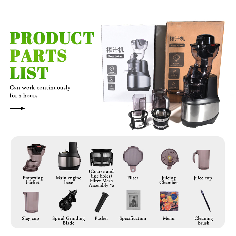 Electric Juicer Extractor BPA- - đánh giá và giá Electric Slow Juicer Cold Press