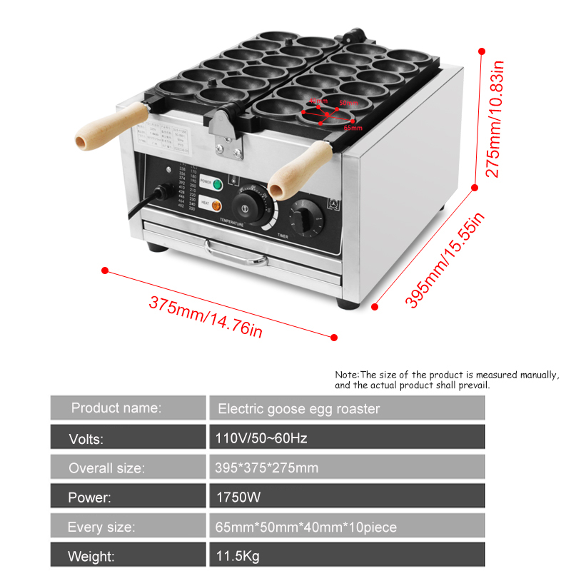 HPH2O 12 Holes Goose Egg Shape - đánh giá và giá Mini Waffle Maker Machine