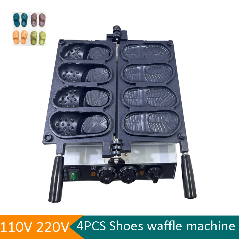 Commercial Slipper Shape Waffl - đánh giá và giá Mini Waffle Maker Machine
